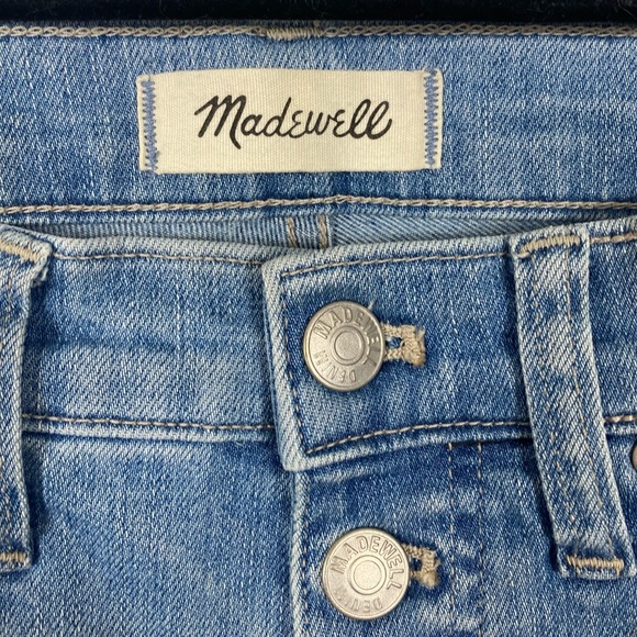 Madewell 9” High Rise Skinny Crop Jeans Button Front Edition - Picture 7 of 14